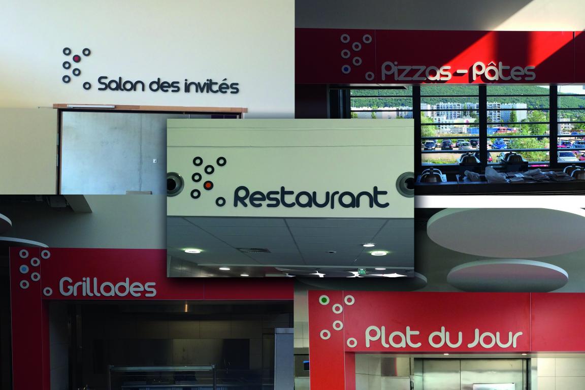 Le Crous aux Hauts du Chazal nous a fait confiance pour la signalétique de son nouveau restaurant !